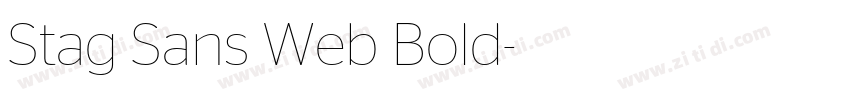 Stag Sans Web Bold字体转换